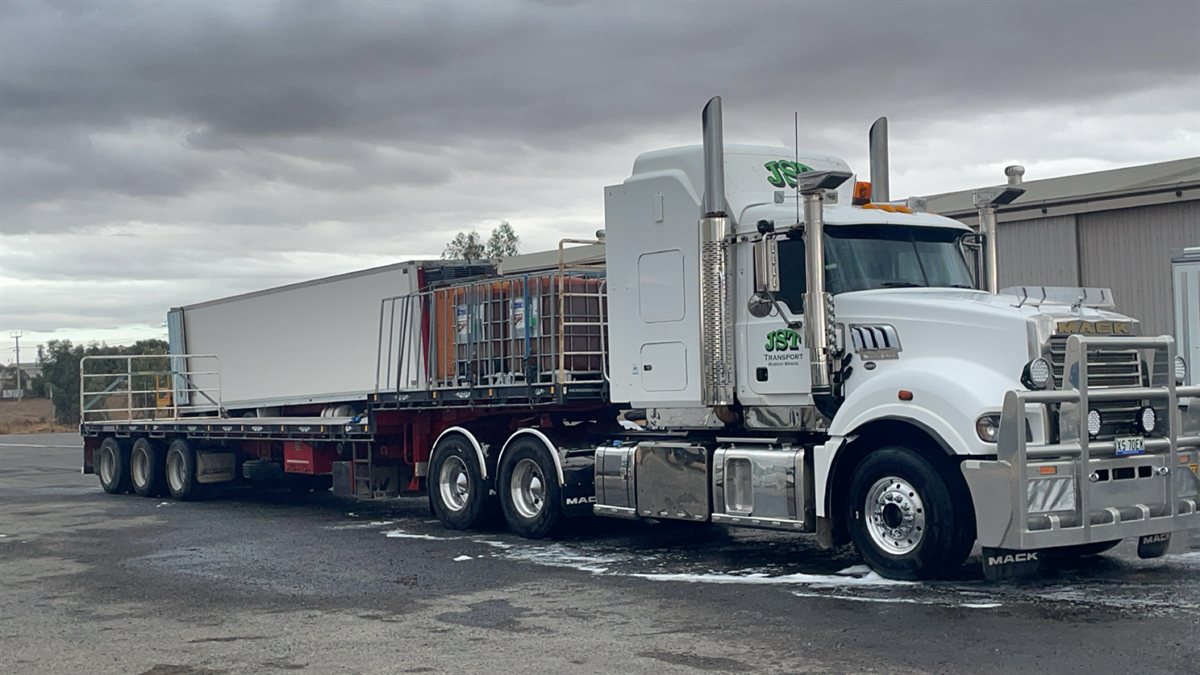 IBC Containers on Flatbed